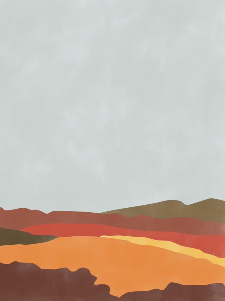 Abstract Desert Landscape by Elena Ristova — canvas wall art