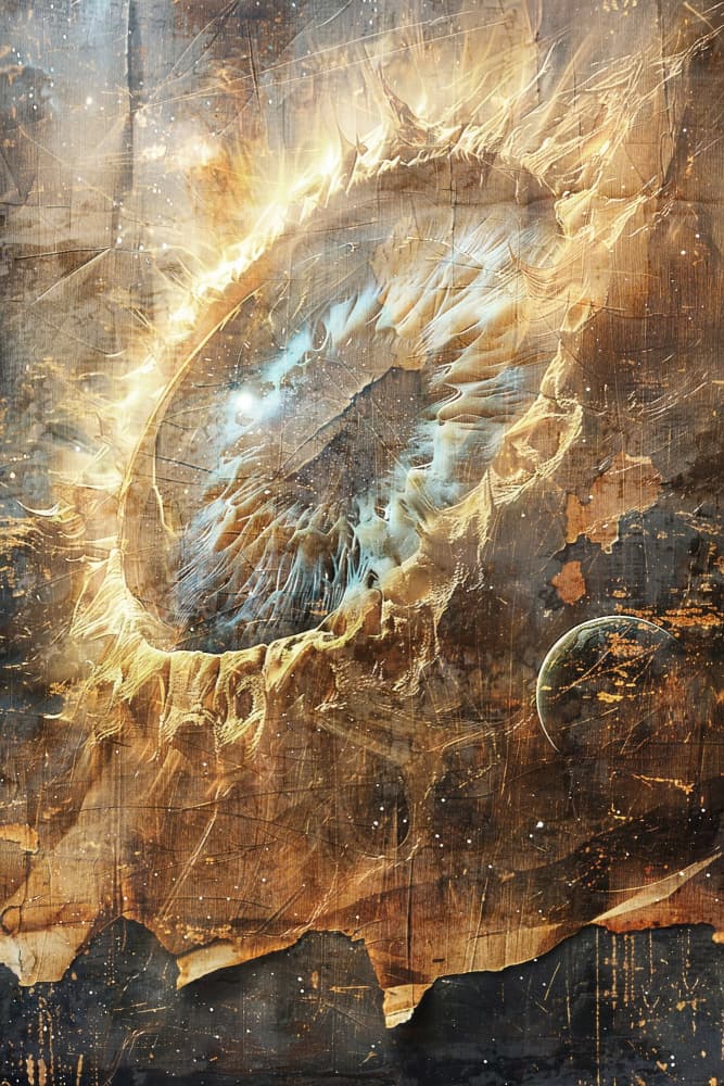 Abstract Cosmic Eye by Rafal Kulik — canvas wall art