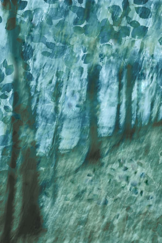 Soft Blue Green Forest by Christina Sillen — canvas wall art