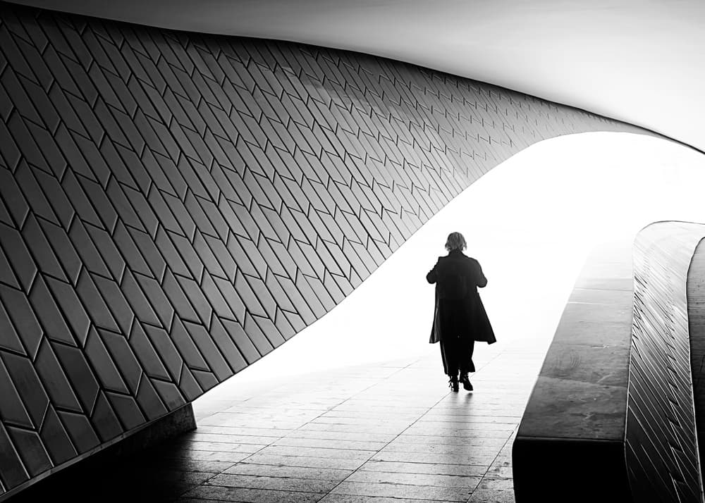 Walking Through Light by Luca Domenichi — canvas wall art
