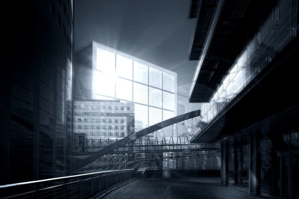Modern Urban Lightscape by Arnaud MAUPETIT — canvas wall art