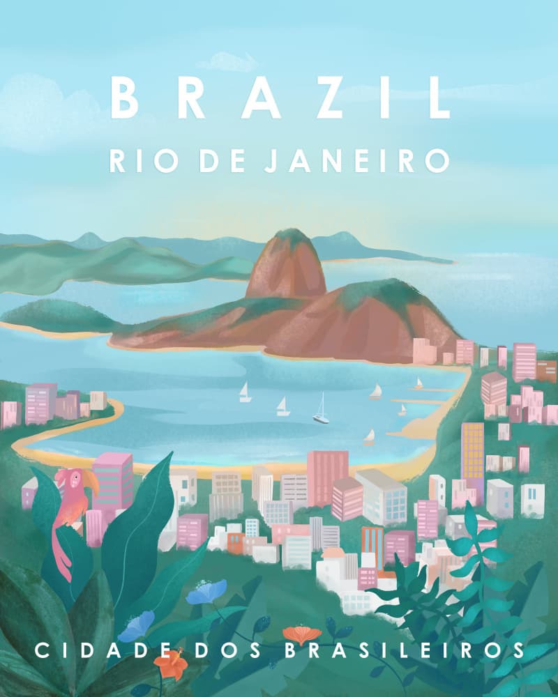 Brazil by Petra Lizde — canvas wall art
