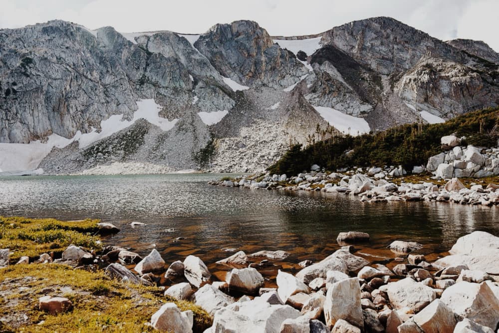 Serene Mountain Lake by Del Mundo Imagery — canvas wall art