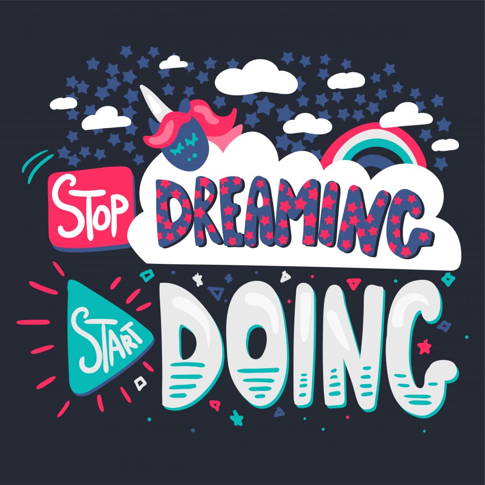 Motivational Unicorn Quote by Marika Barsrsind — canvas wall art