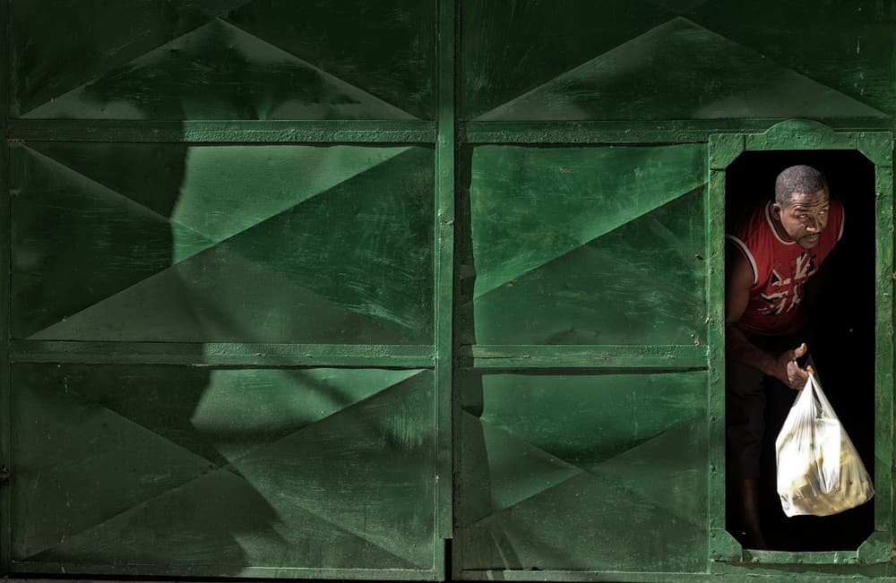 Man From Green Door by ihyabozkurt — canvas wall art