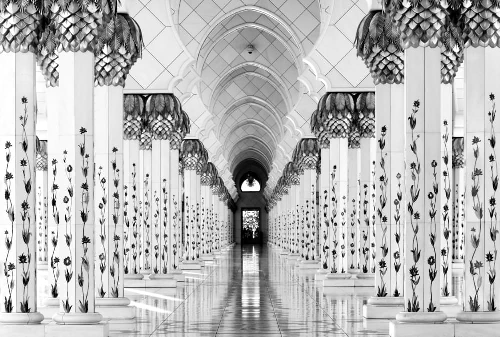 Elegant Marble Archway by Hans-Wolfgang Hawerkamp — canvas wall art
