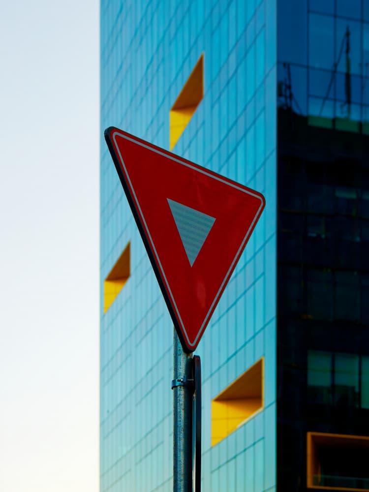 Urban Yield Geometry by Marius Surleac — canvas wall art