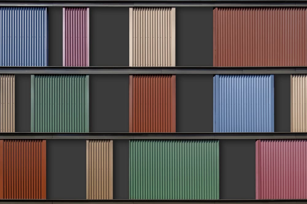 Colorful Architectural Panels by Theo Luycx — canvas wall art