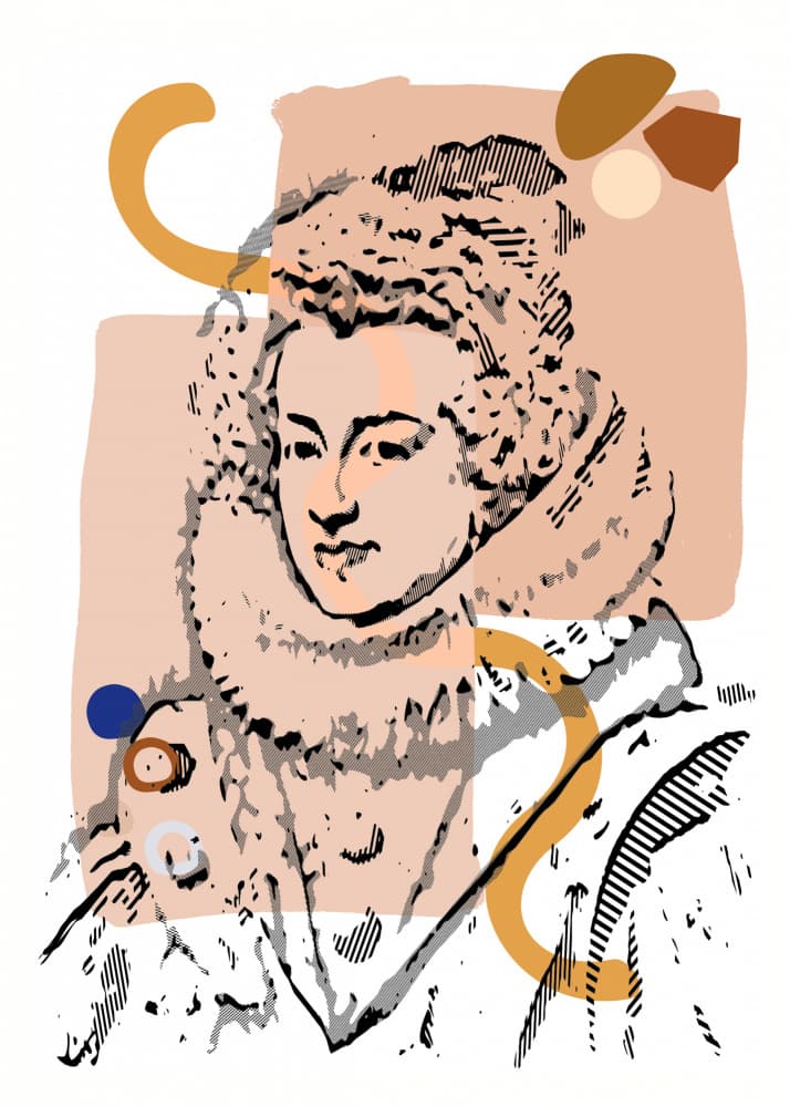 Regal Abstract Lady Portrait by Doa Project — canvas wall art