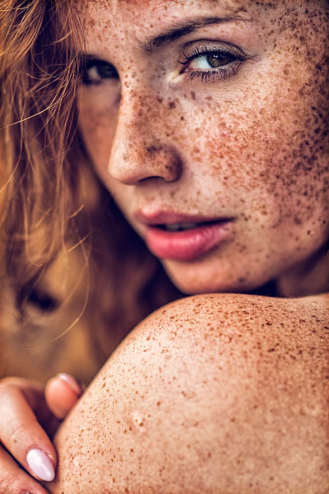 Natural Freckled Beauty by Lech Radecki — canvas wall art