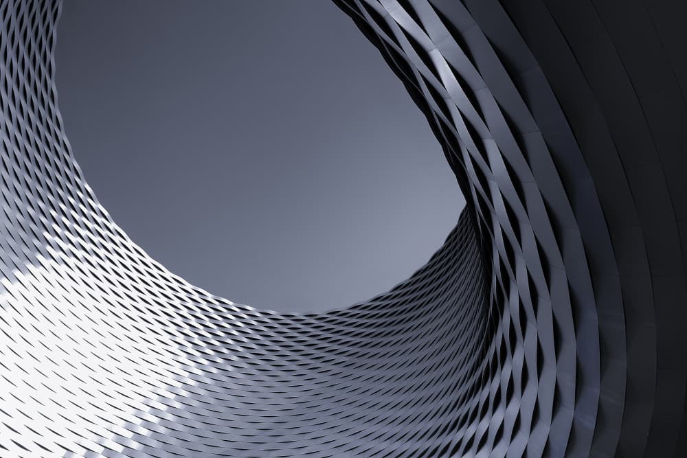 Geometric Metal Curves by Michael Eßig — canvas wall art