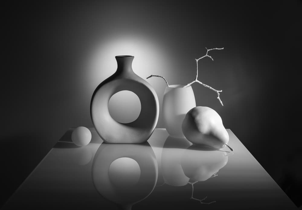 Modern Still Life Reflections by Evgeniy Popov — canvas wall art