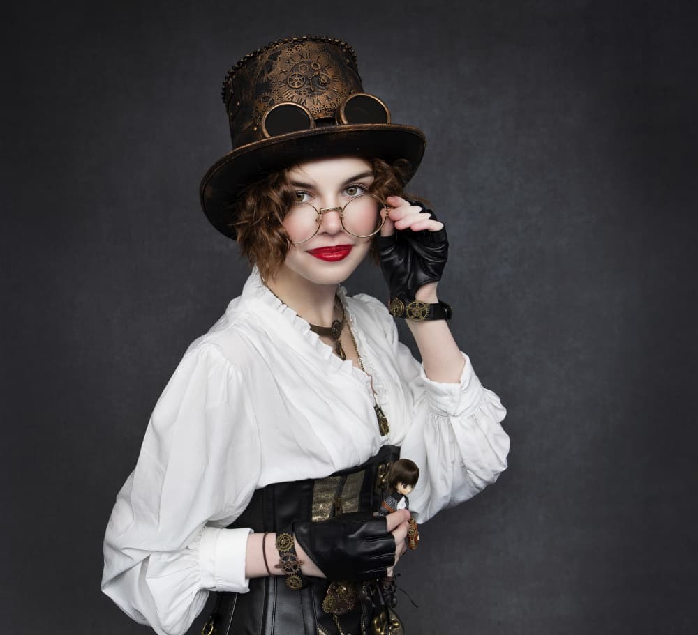 Elegant Steampunk Gaze by Daniel Springgay — canvas wall art