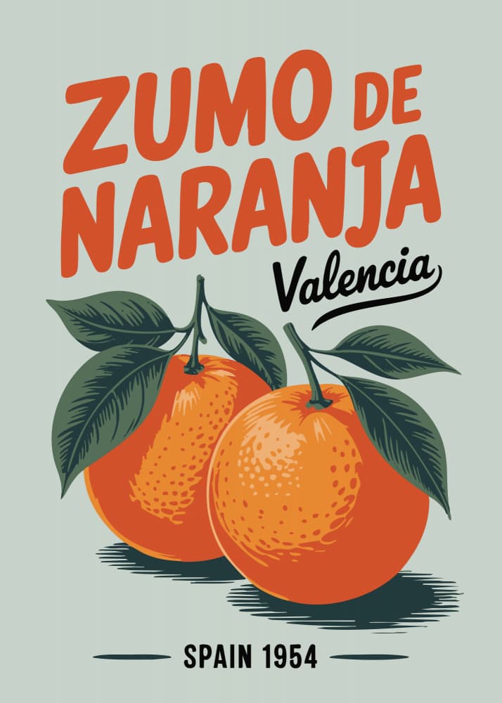 Vintage Valencia Orange Juice