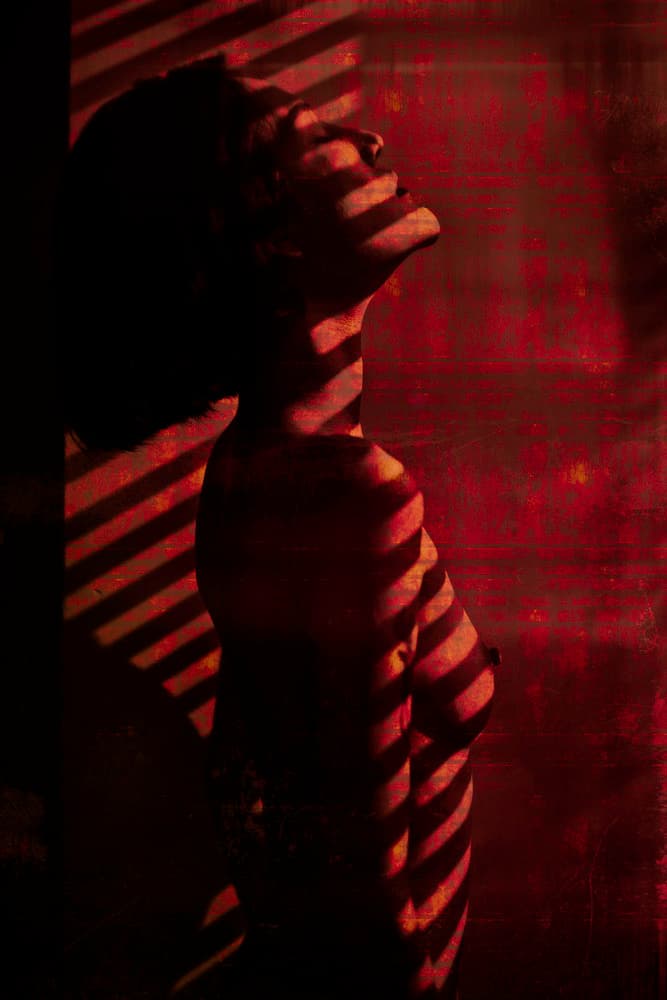 Sensual Red Shadows by Thanakorn Chai Telan — canvas wall art
