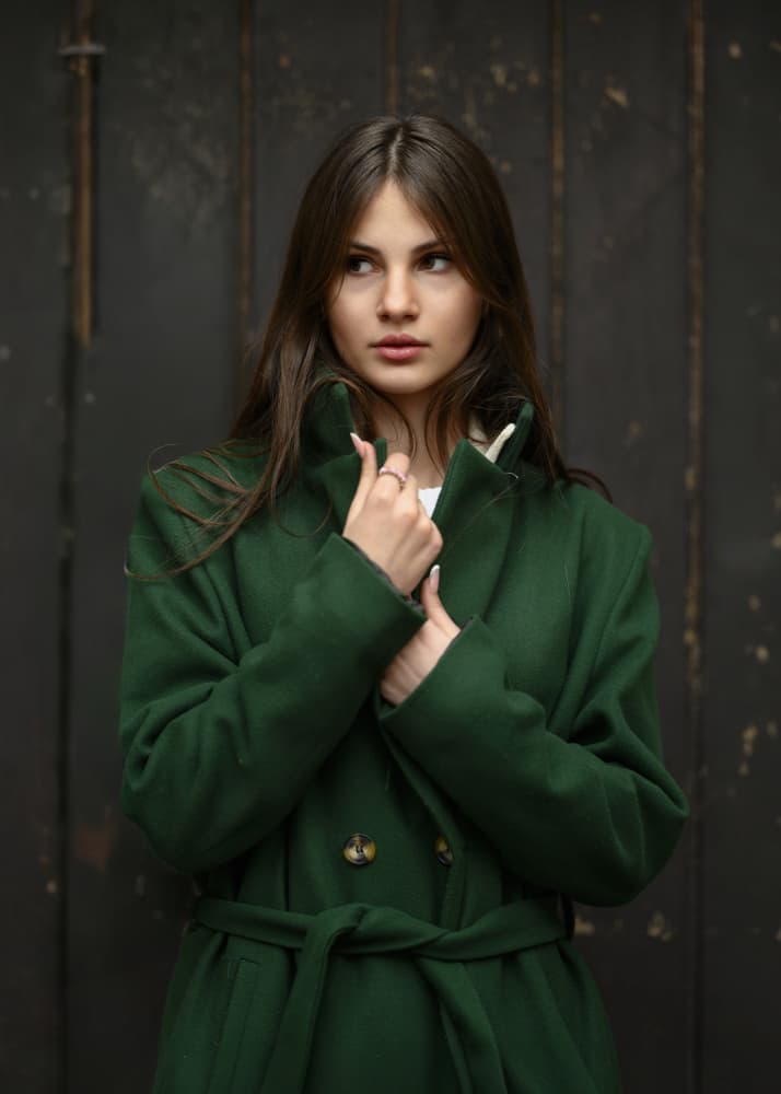 Green Coat Elegance by Cristian Pavel — canvas wall art