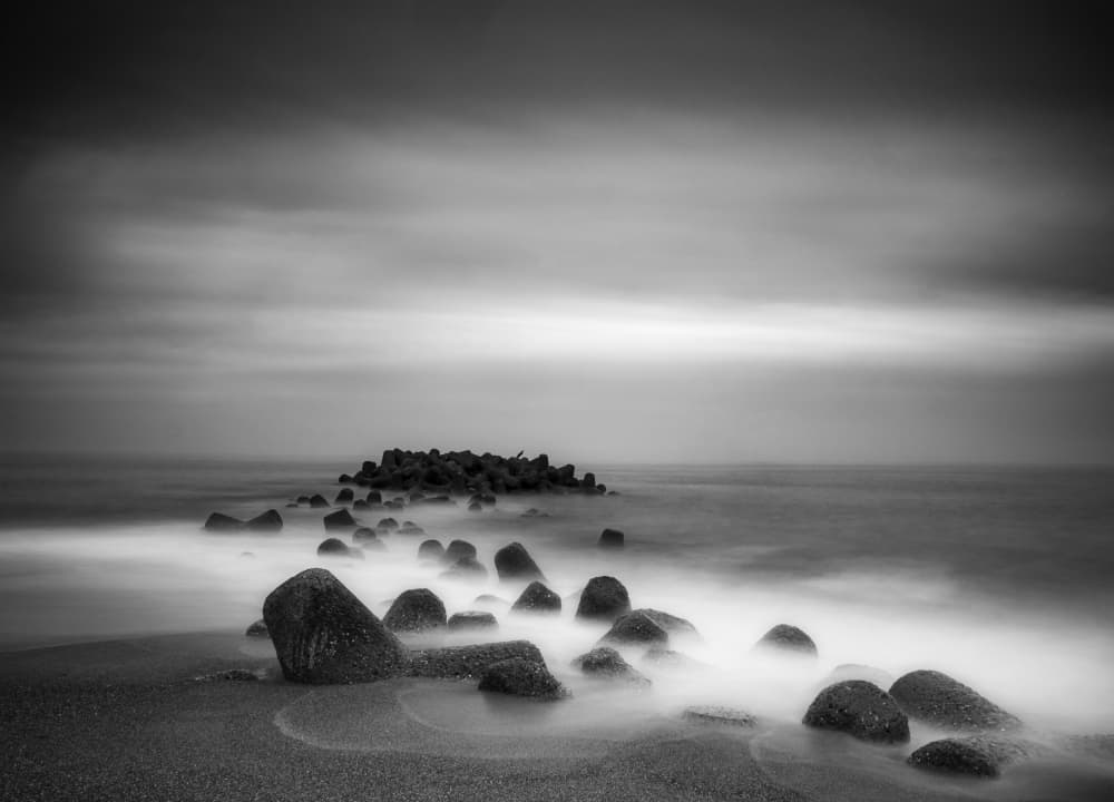 Long Exposure Seascape by Takafumi Yamashita — canvas wall art