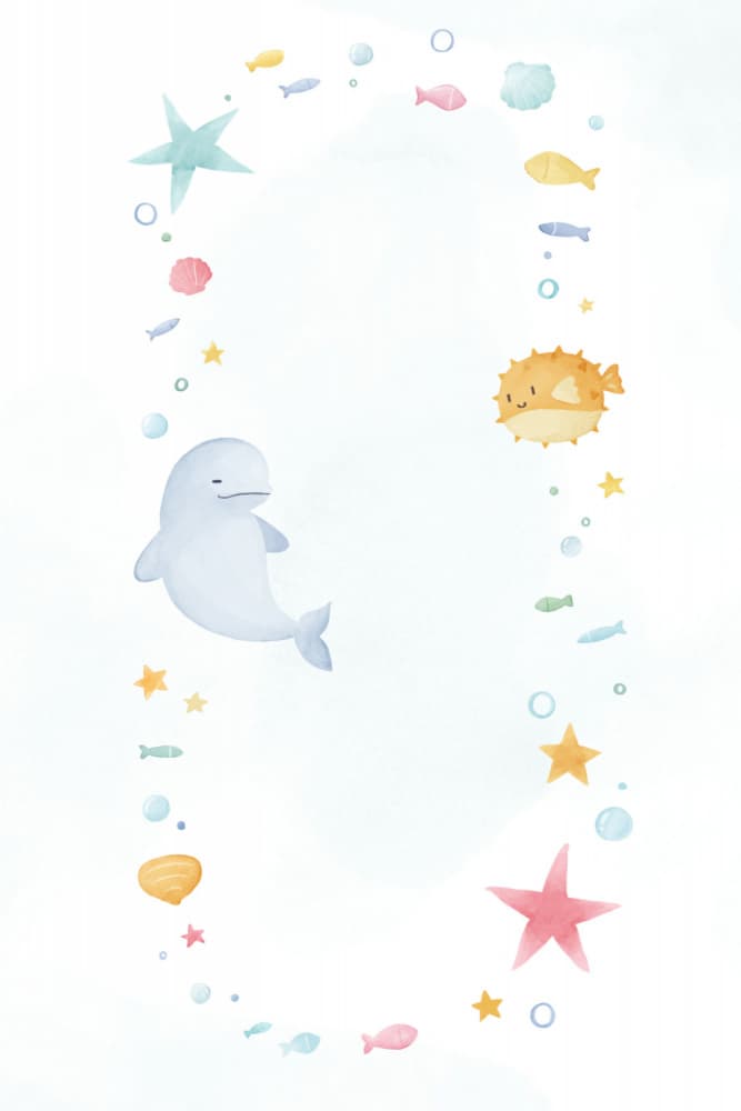 Dreamy Ocean Animals by Xuan Thai — canvas wall art