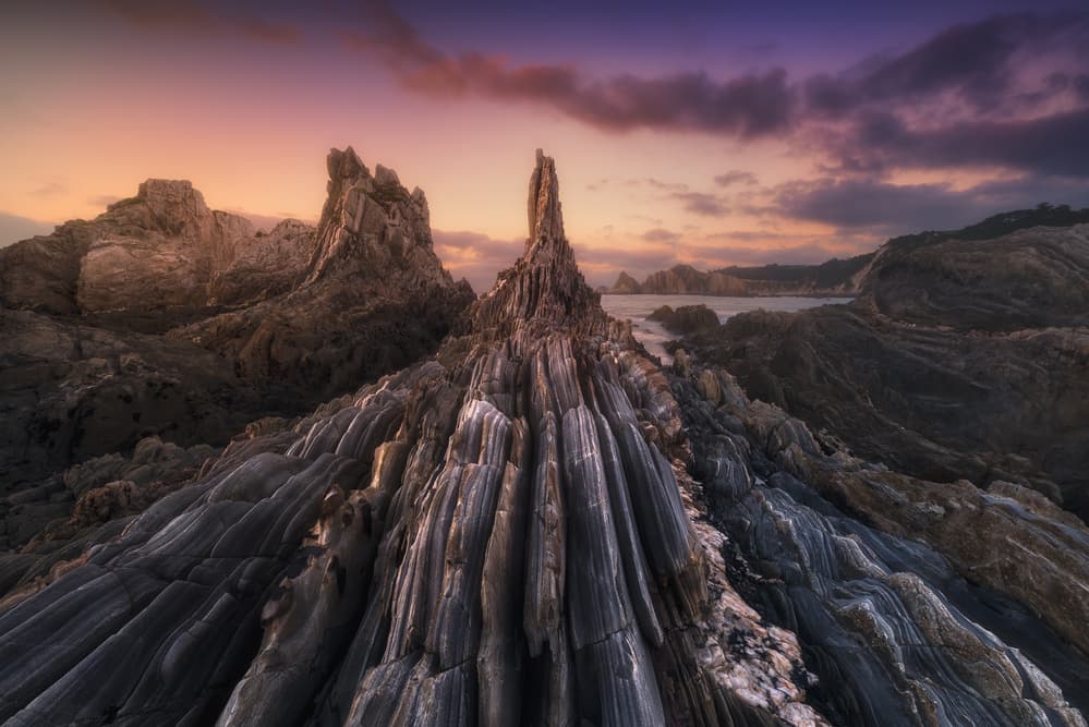 Dramatic Coastal Layers by Carlos F. Turienzo — canvas wall art