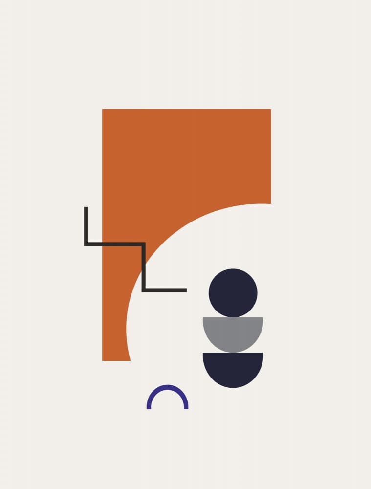 Modern Geometric Shapes by Nilesh Kulkarni — canvas wall art