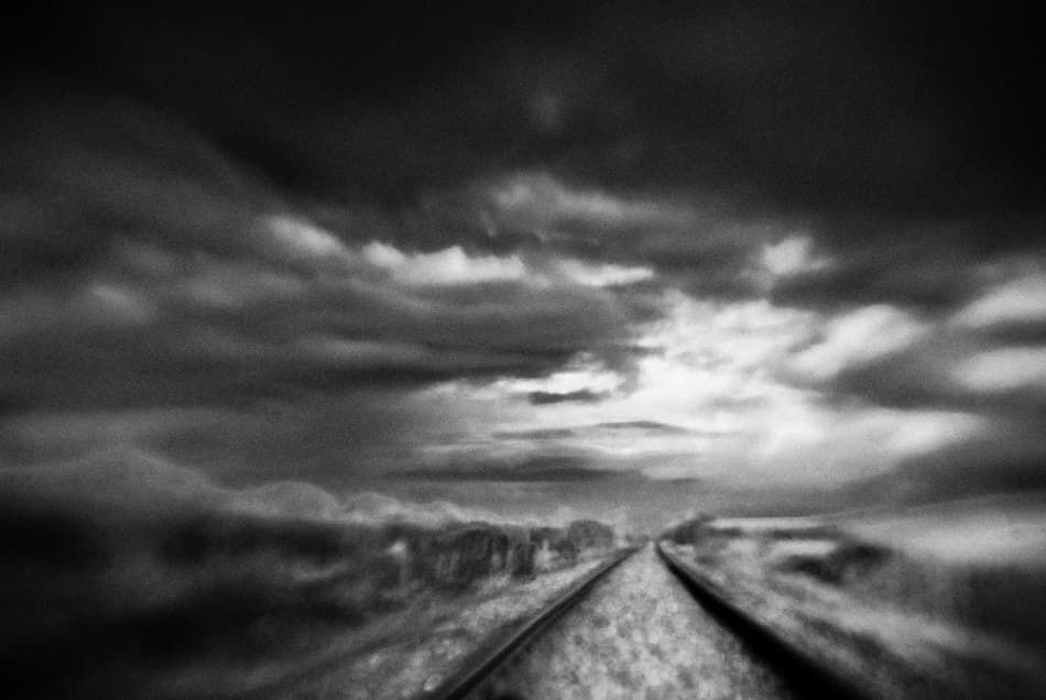 Dark Tracks Journey by Codrin Lupei — canvas wall art