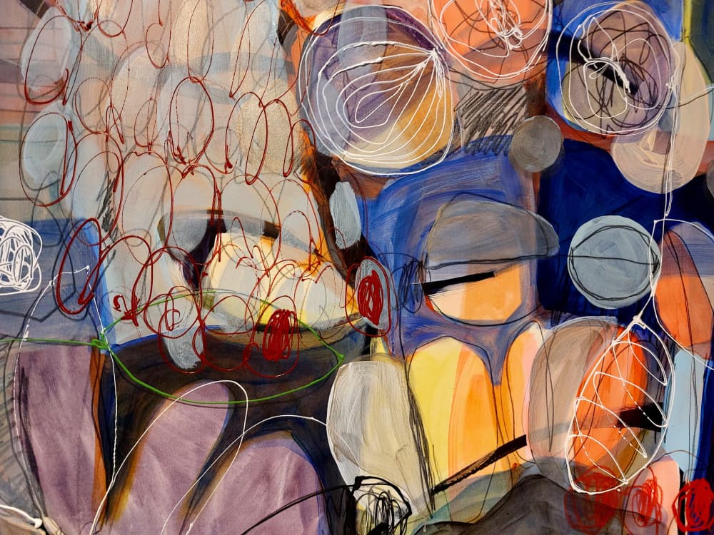 Dynamic Colorful Abstract by Monika Riethmueller — canvas wall art