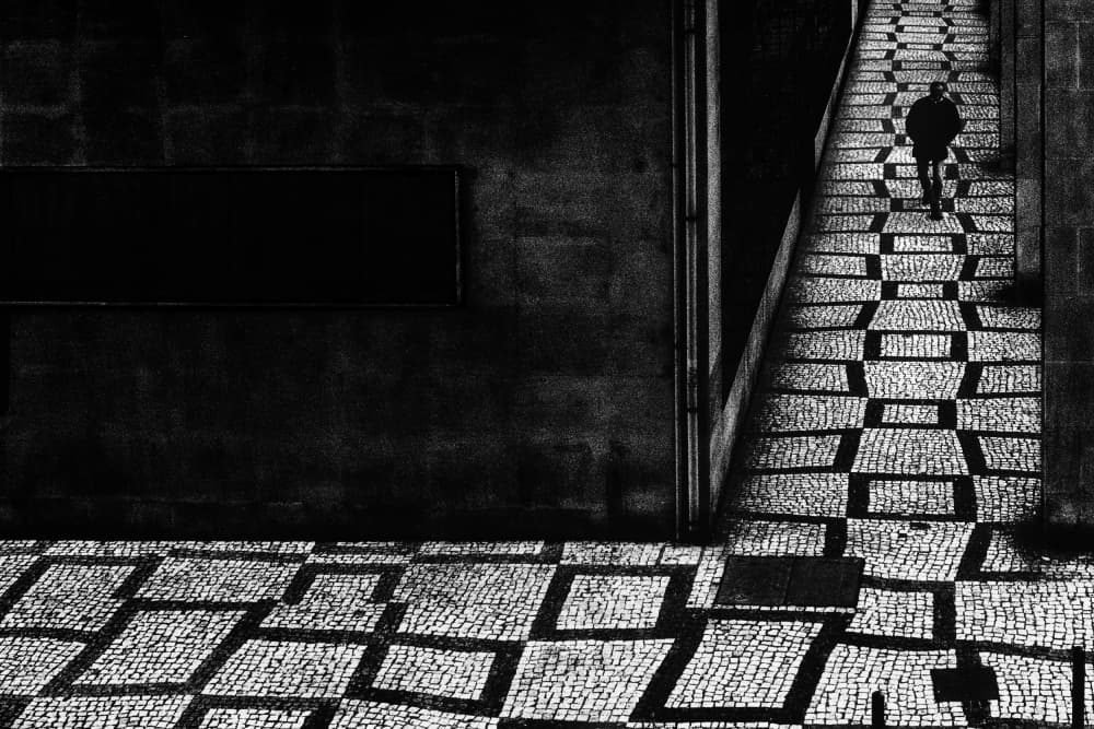 Solitary Urban Walk by Paulo Abrantes — canvas wall art