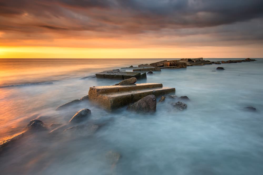 Serene Coastal Sunset by Gunarto Song — canvas wall art