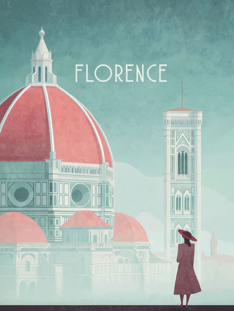 Florence - Piazza del Duomo by Emel Tunaboylu — canvas wall art