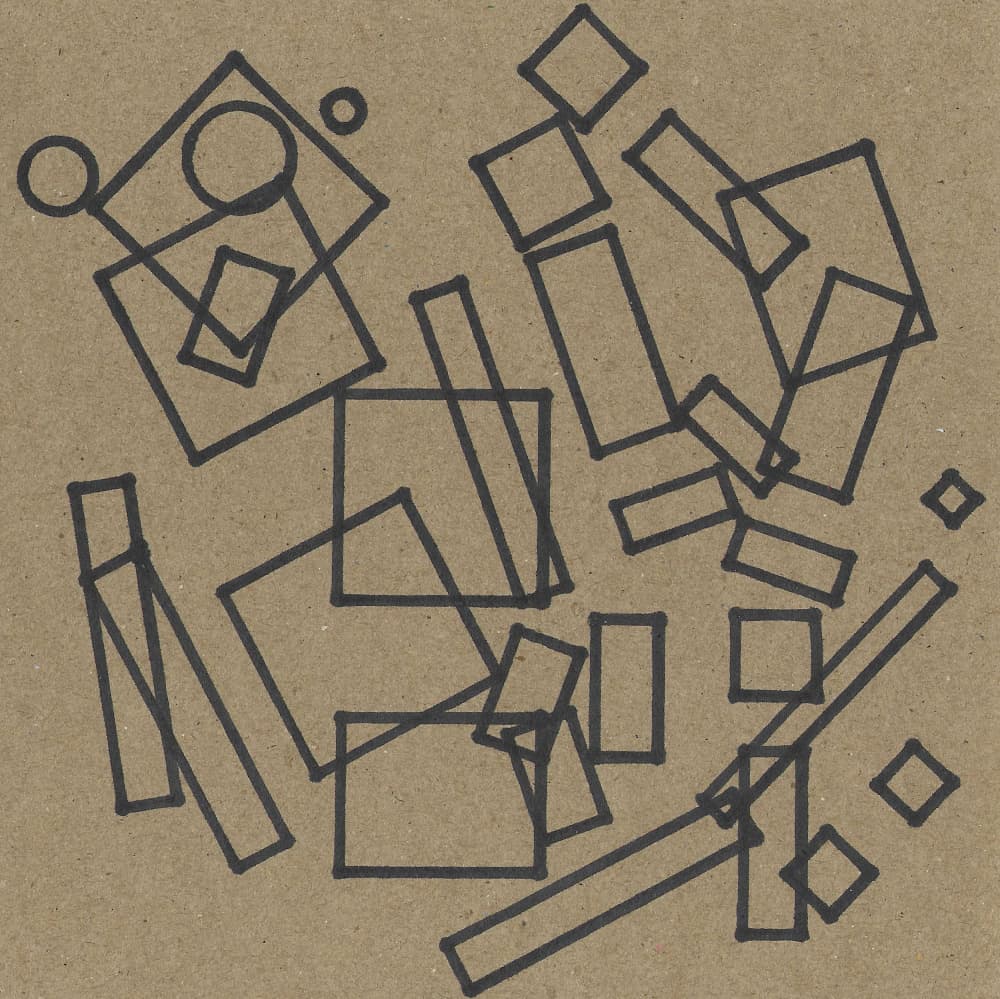 Overlapping Geometric Shapes by Santhosh ch — canvas wall art