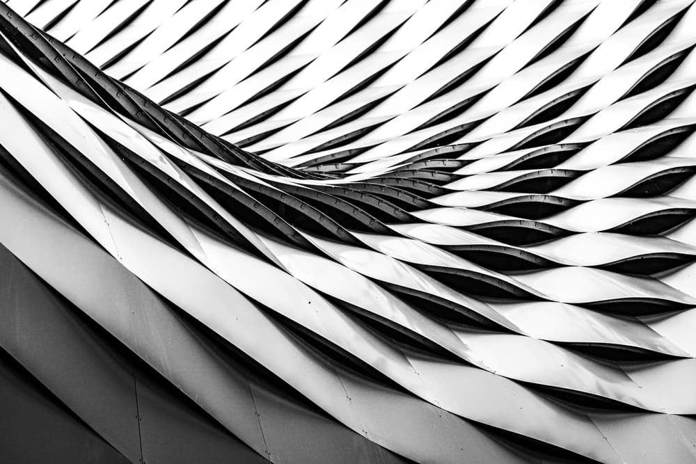 Curved Facade Pattern by Franco Tessarolo — canvas wall art