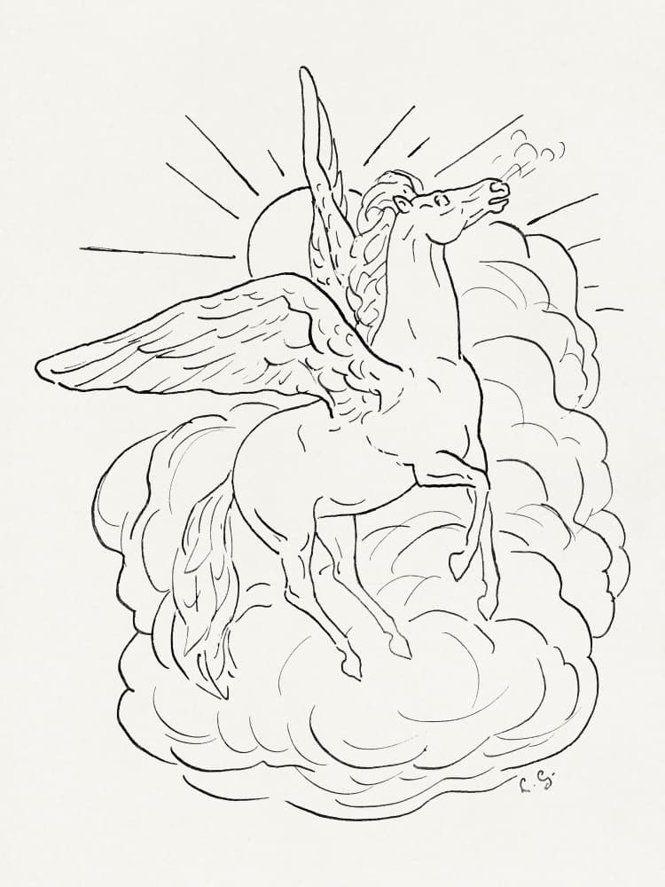 Pegasus Flies In Front of a Cloud (1891–1941)