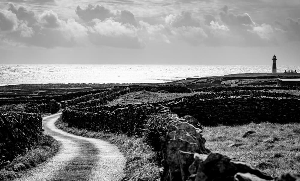 Winding Road Lighthouse View by Tony Galvin — canvas wall art