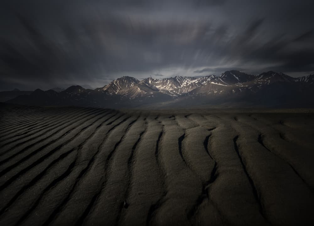 Stormy Mountain Ridges by John-Mei Zhong — canvas wall art