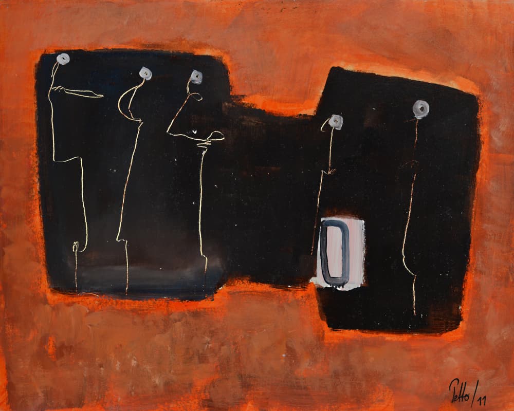 Stylized Abstract People by Mr PETTO — canvas wall art
