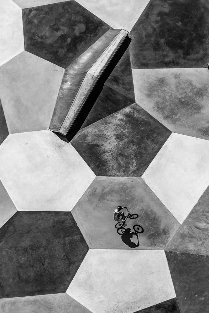BMX Park Geometry by Catalin Burlacu — canvas wall art