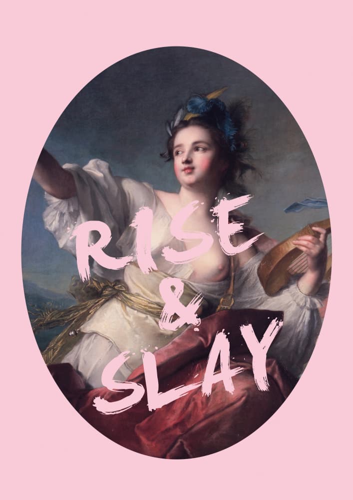 Rise and Slay Portrait by Talitha McQueen — canvas wall art