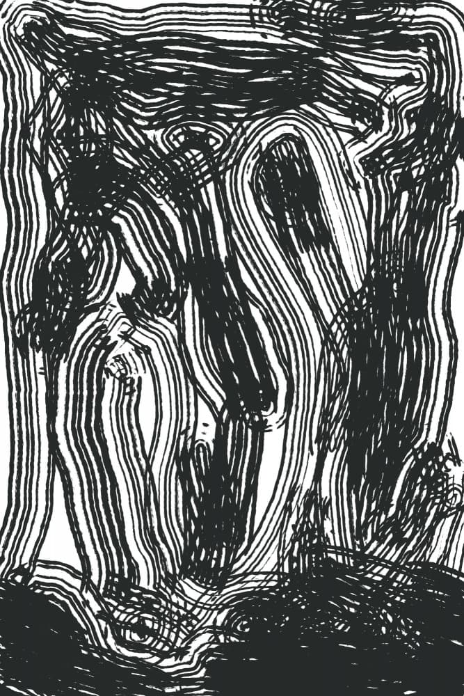 Flowing Lines Dance by uplusmestudio — canvas wall art