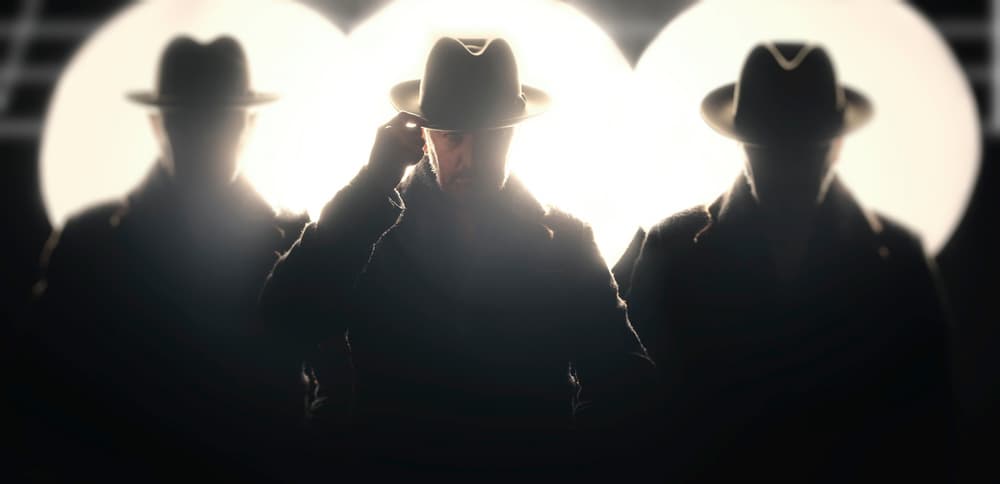 Three Men In Fedoras by gNo — canvas wall art