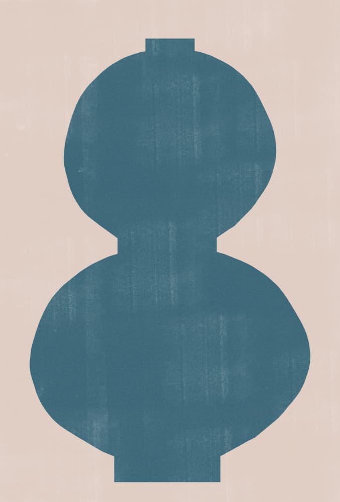 Cyan Silhouette by THE MIUUS STUDIO — canvas wall art
