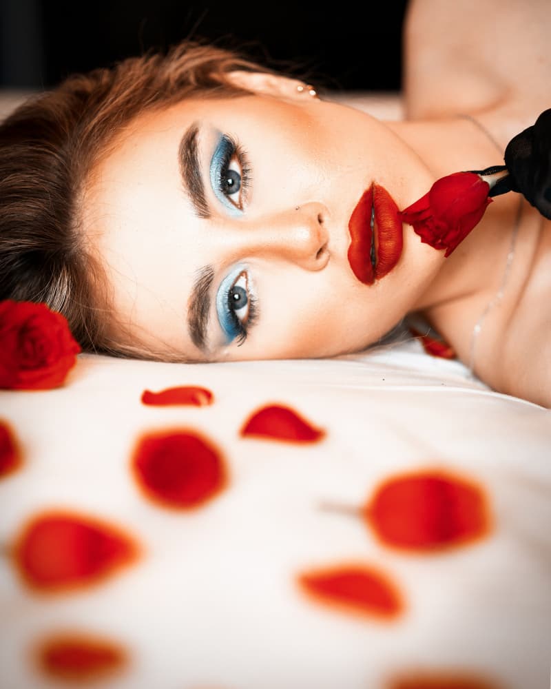 Sensual Rose Gaze by Amir Heydari — canvas wall art