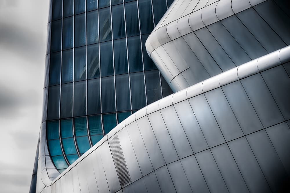 Sleek Architectural Curves by Paolo Bolla — canvas wall art