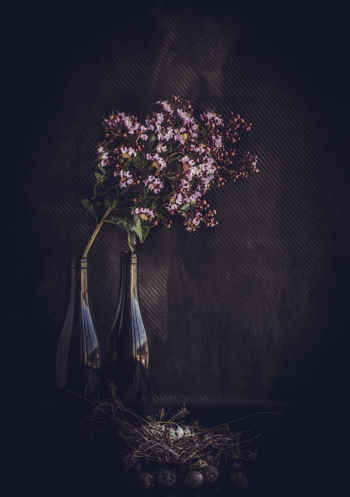 Rustic Floral Still Life by Farid Kazamil — canvas wall art