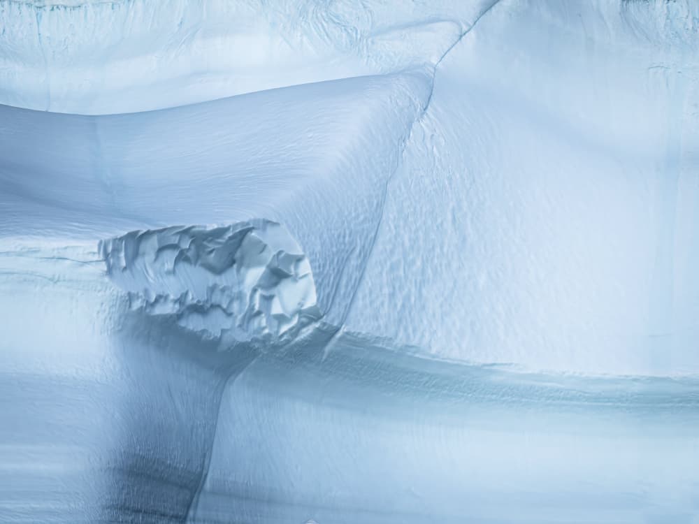 Abstract Ice Forms by Robert Bolton — canvas wall art