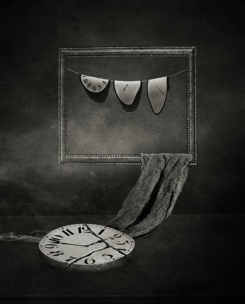 Melting Clocks by Biao Huang — canvas wall art