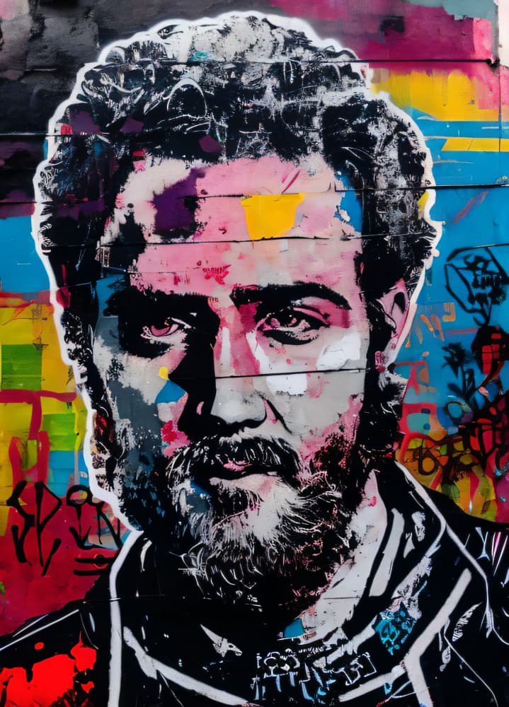 Vibrant Urban Portrait by Cicero Spin — canvas wall art