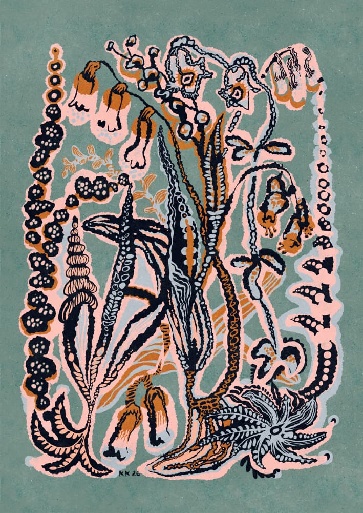 Ethereal Ocean Garden by Katariina Kosunen — canvas wall art