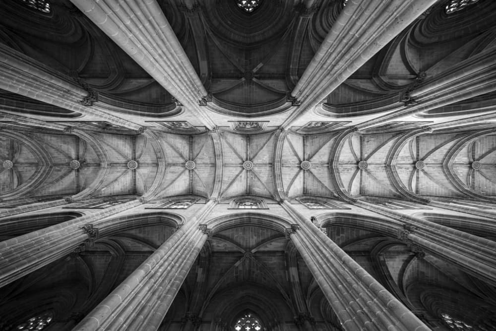 Grand Cathedral Vaults by Fernando Silveira — canvas wall art