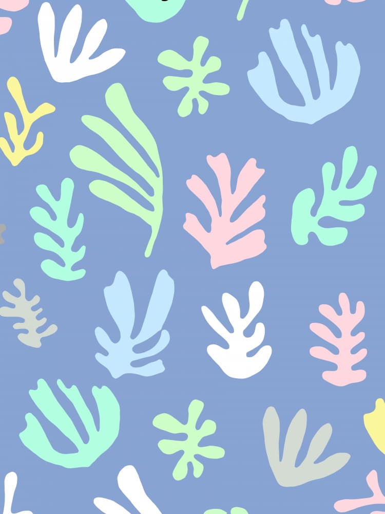 Organic Cutout Marine Shapes by Ninola Design — canvas wall art
