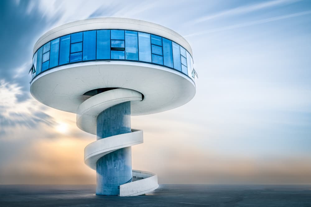 Futuristic Spiral Tower by Els Keurlinckx — canvas wall art